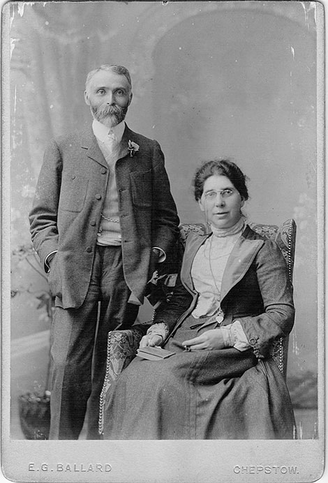 Joseph and Mary Child.  A Silver Wedding photograph from 1903