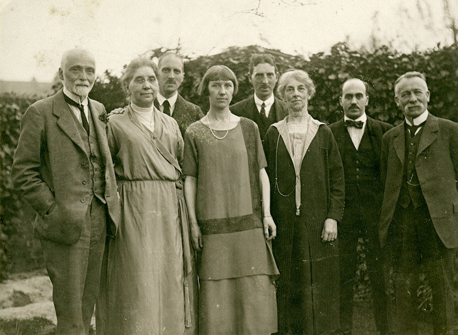 Family group about 1920.  The couple on the right appear in various photographs and the man may be one of Joseph’s brothers.  The younger man between them might ne their son