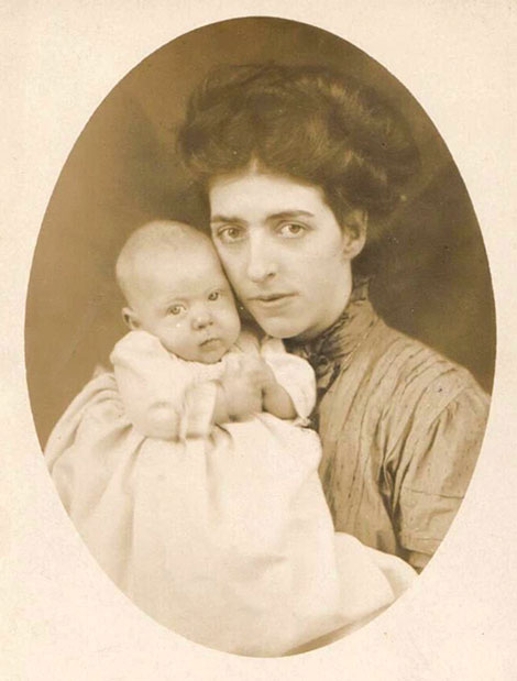 Edith with one of the children