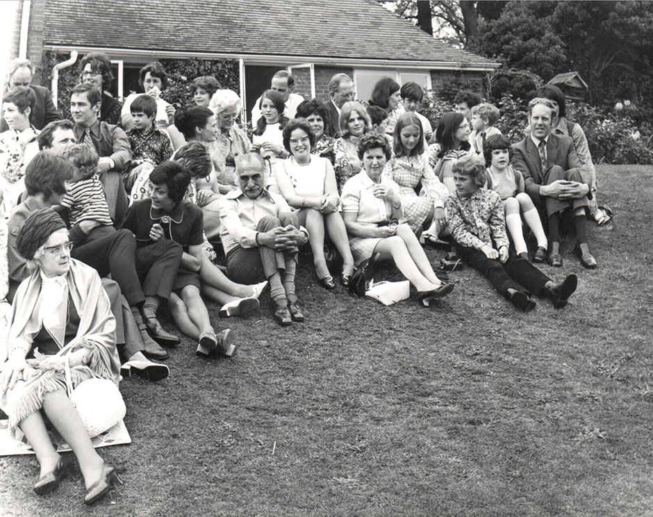 This is one of several photos taken at a Child family gathering hosted by Cecil Taylor (Helen Kegie's cousin) at his house in Godalming, Surrey, in 1971