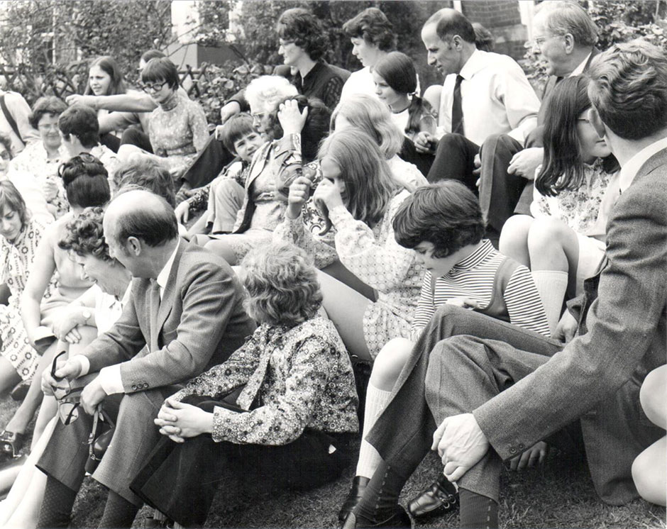 This is one of several photos taken at a Child family gathering hosted by Cecil Taylor (Helen Kegie's cousin) at his house in Godalming, Surrey, in 1971