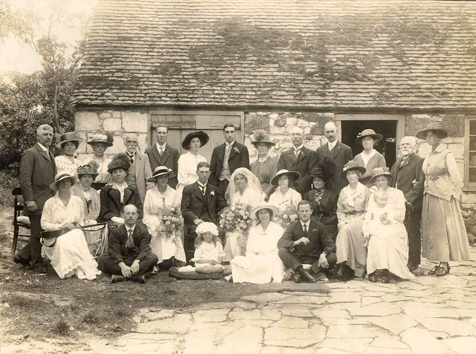 The wedding group in 1916