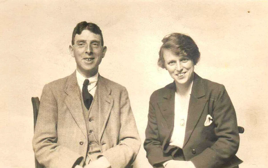 Stewart and Rosalie in 1921