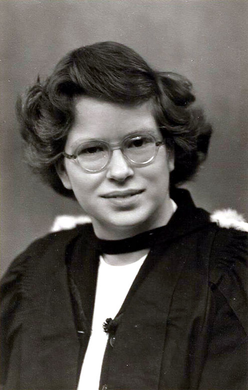 Margaret in her university days