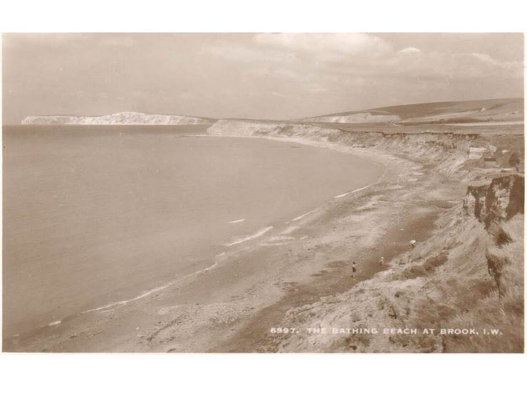 Brook - the bathing beach shown in a postcard from 1939 