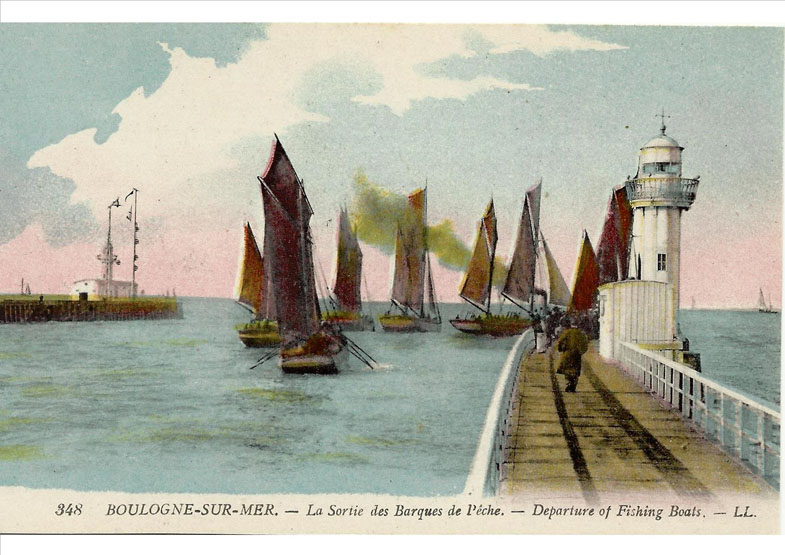 La Sortie des Barques de l'êche. Departure of Fishing Boats