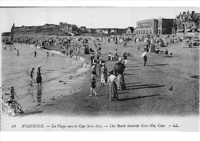 La Plage vers le Cap Gris-Nez. The Beach towards Gris-Nez Cape