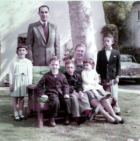 Dora and her family (the Sutros) in 1956